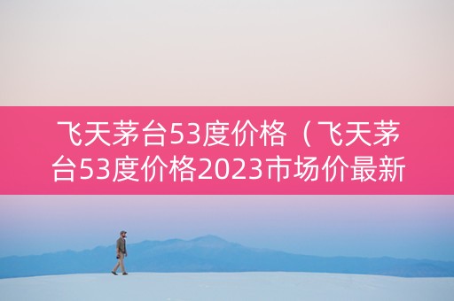 飞天茅台53度价格（飞天茅台53度价格2023市场价最新）