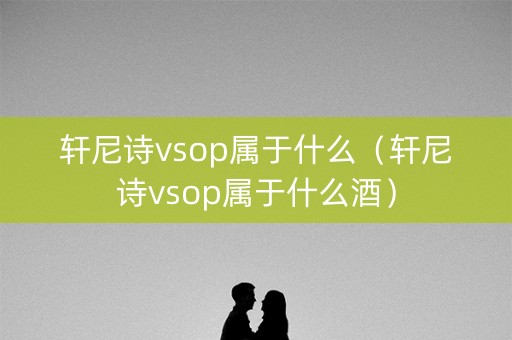 轩尼诗vsop属于什么（轩尼诗vsop属于什么酒）