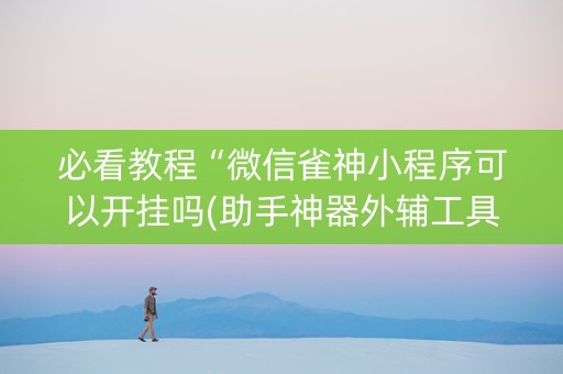 必看教程“微信雀神小程序可以开挂吗(助手神器外辅工具)