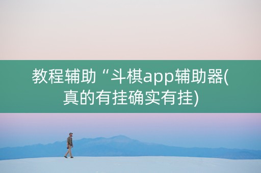 教程辅助“斗棋app辅助器(真的有挂确实有挂)