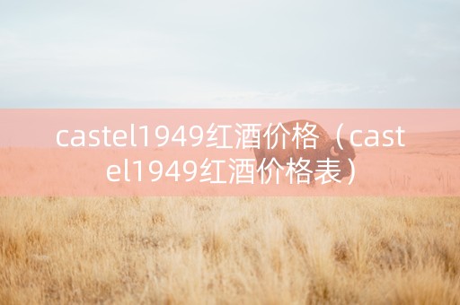 castel1949红酒价格（castel1949红酒价格表）