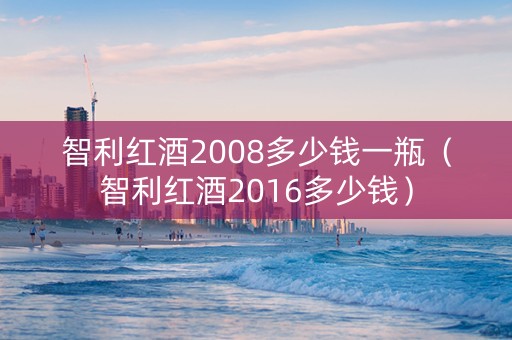 智利红酒2008多少钱一瓶（智利红酒2016多少钱）