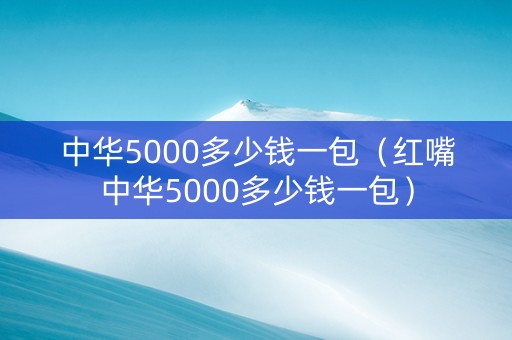 中华5000多少钱一包（红嘴中华5000多少钱一包）