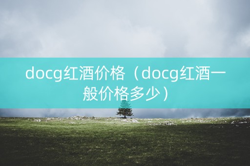 docg红酒价格（docg红酒一般价格多少）