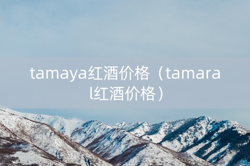 tamaya红酒价格（tamaral红酒价格）