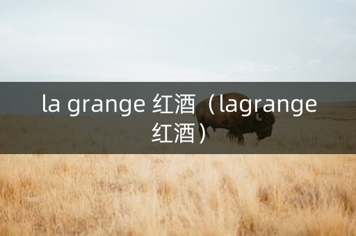 la grange 红酒（lagrange红酒）