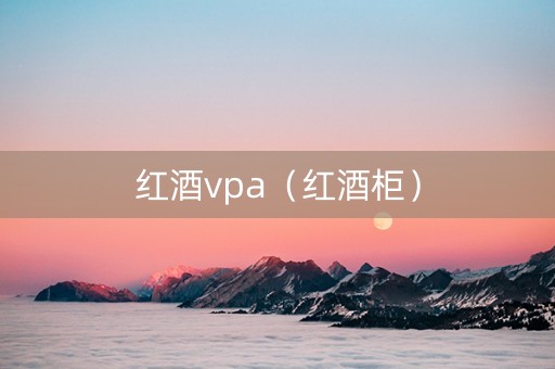 红酒vpa（红酒柜）