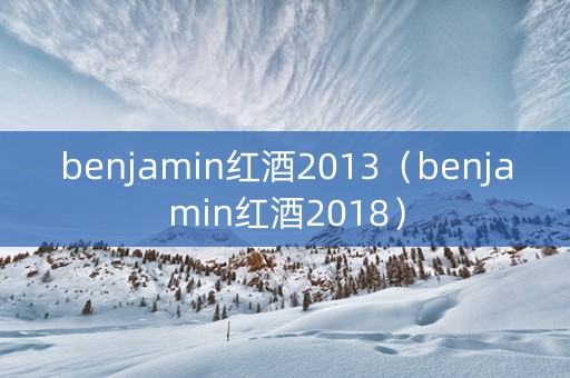 benjamin红酒2013（benjamin红酒2018）