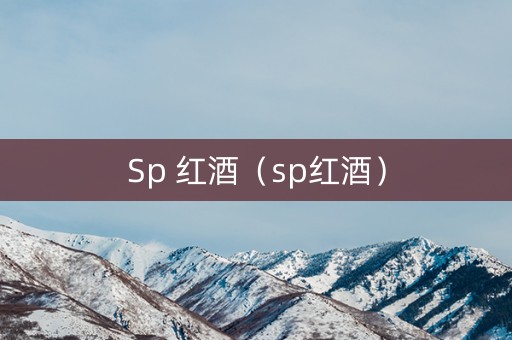 Sp 红酒（sp红酒）