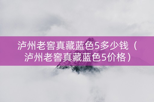 泸州老窖真藏蓝色5多少钱（泸州老窖真藏蓝色5价格）