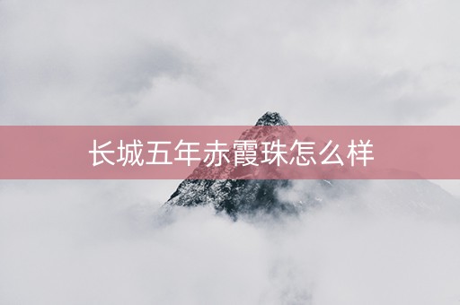 长城五年赤霞珠怎么样