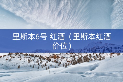 里斯本6号 红酒（里斯本红酒价位）